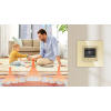 Termostat Ogrzewania Podłogowego ZigBee 16A w Szklanej Ramce Złoty