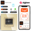 Moduł Termostat ogrzewania podłogowego ZigBee 16A Złoty