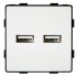 Moduł Ładowarka USB A+A 3.1A Biała do Ramek DC Smart Home