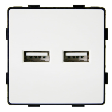 Moduł Ładowarka USB A+A 3.1A Biała do Ramek DC Smart Home