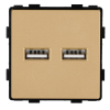 Moduł Ładowarka USB A+A 3.1A Złota do Ramek DC Smart Home
