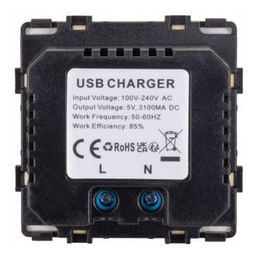 Moduł Ładowarka USB A+A 3.1A Złota do Ramek DC Smart Home