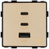 Moduł Ładowarka USB A + 2xC 65W Złota do Ramek DC Smart Home