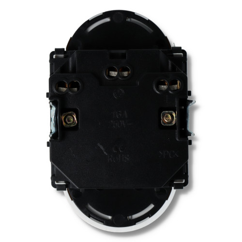 Moduł gniazda elektrycznego SCHUKO 230V podwójny biały