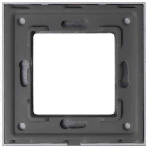 Ramka Aluminiowa Szczotkowana Pojedyncza 1F Srebrna DC Smart Home