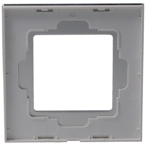 Ramka Aluminiowa Szczotkowana Pojedyncza 1F Srebrna DC Smart Home