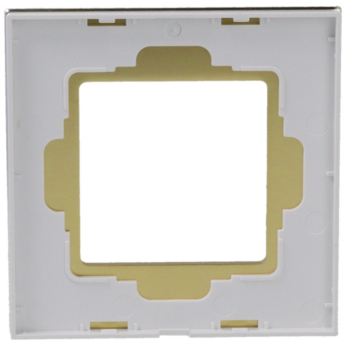 Ramka Aluminiowa Szczotkowana Pojedyncza 1F Złota DC Smart Home