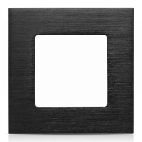 Ramka aluminiowa pojedyncza 1F czarna