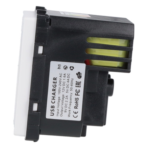 Moduł gniazda elektrycznego Schuko (bez bolca) z ładowarką USB A+C 20W 230V pojedynczy biały