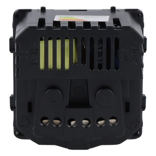 Moduł gniazda elektrycznego Schuko (bez bolca) z ładowarką USB A+C 20W 230V pojedynczy szary