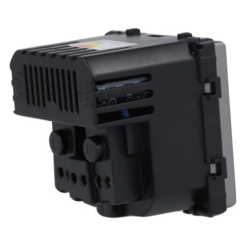 Moduł gniazda elektrycznego Schuko (bez bolca) z ładowarką USB A+C 20W 230V pojedynczy szary