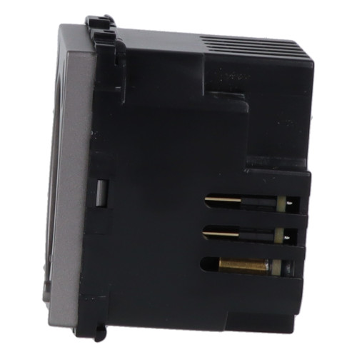 Moduł gniazda elektrycznego Schuko (bez bolca) 230V z pomiarem energii WiFi + USB A+C 20W szary