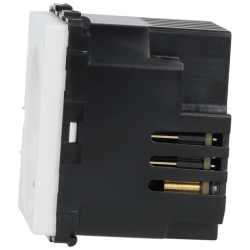 Moduł gniazda elektrycznego Schuko (bez bolca) 230V z pomiarem energii WiFi + USB C+C 20W biały