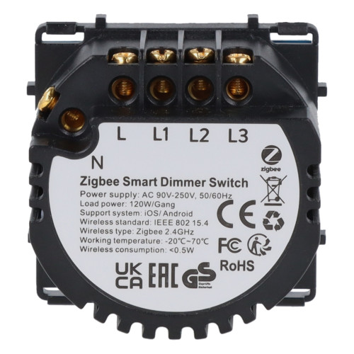 Moduł ściemniacz dotykowy potrójny ZigBee z N