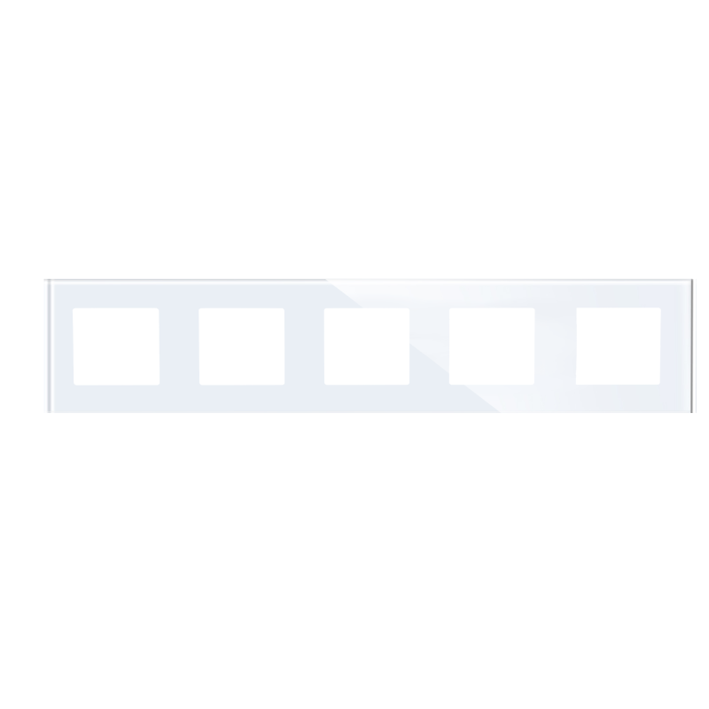 Ramka Szklana Pięciokrotna 5F Biała DC Smart Home