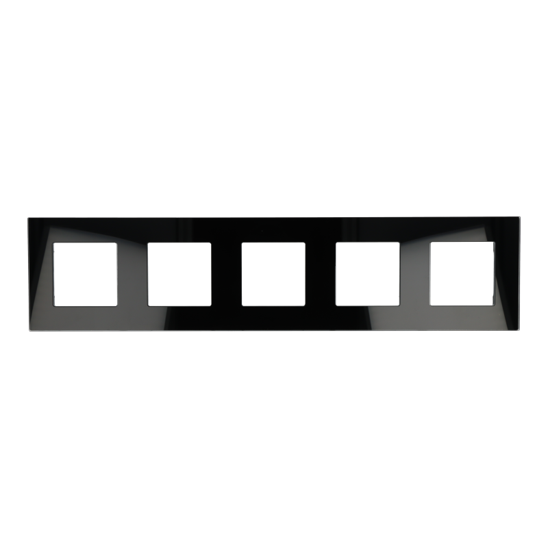 Ramka Szklana Pięciokrotna 5F Czarna DC Smart Home