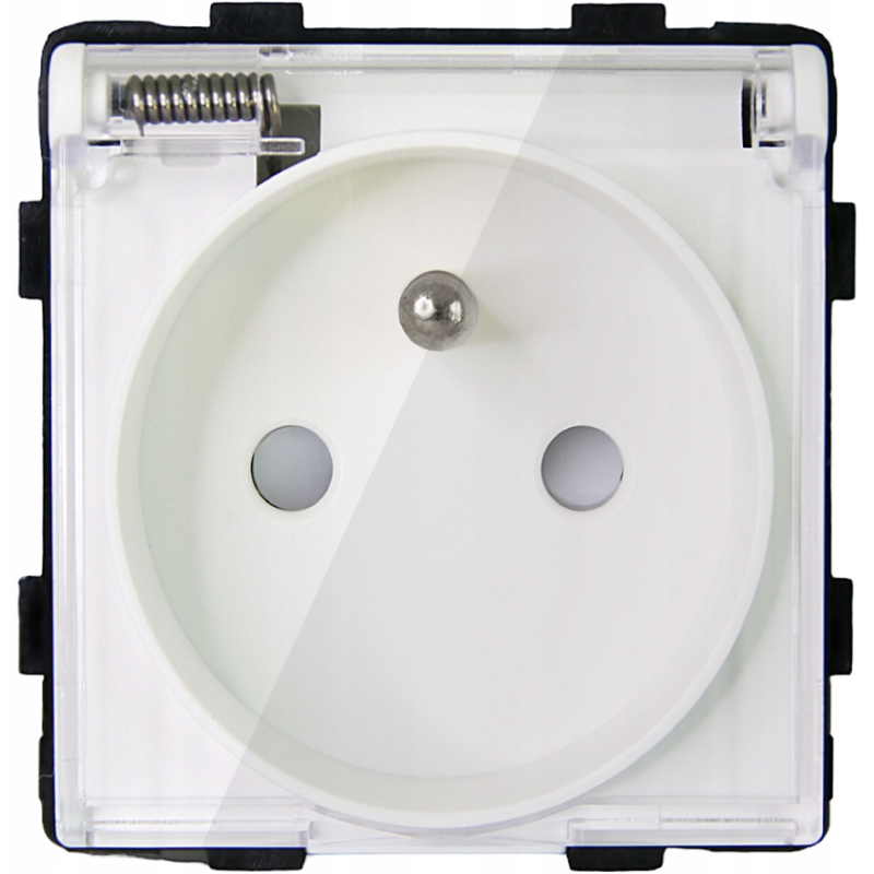 Moduł gniazda z klapką biały DC SMART HOME