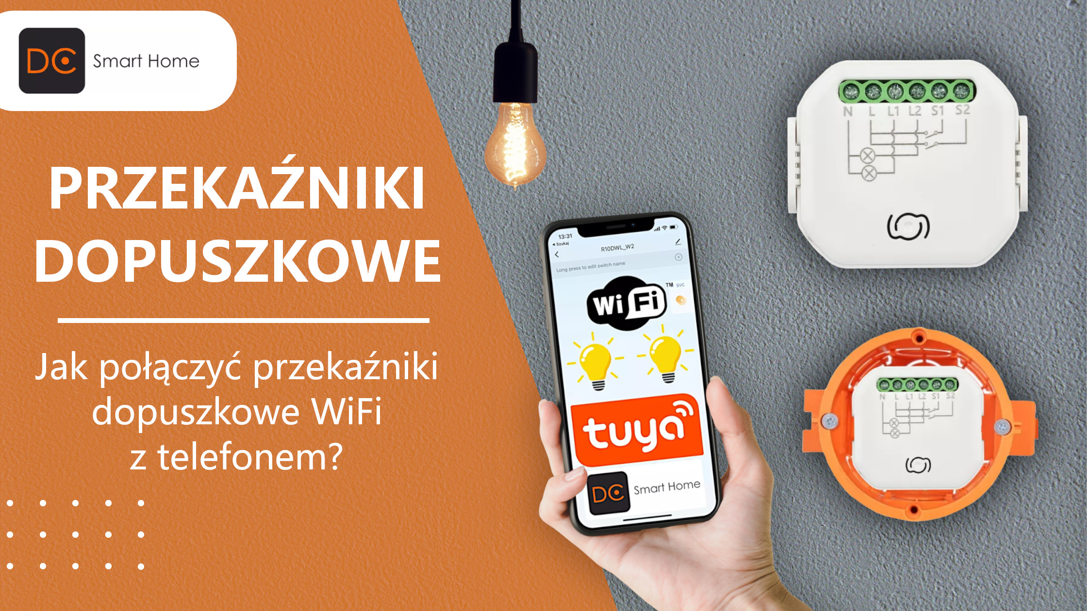 Jak połączyć przekaźnik dopuszkowy WiFi z telefonem?